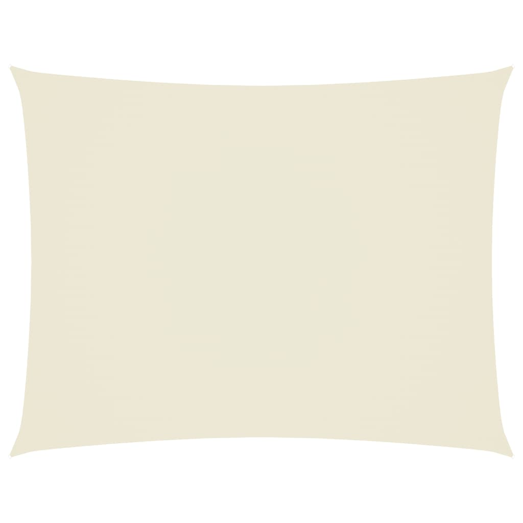Toldo de vela rectangular tela oxford color crema 4x6 m