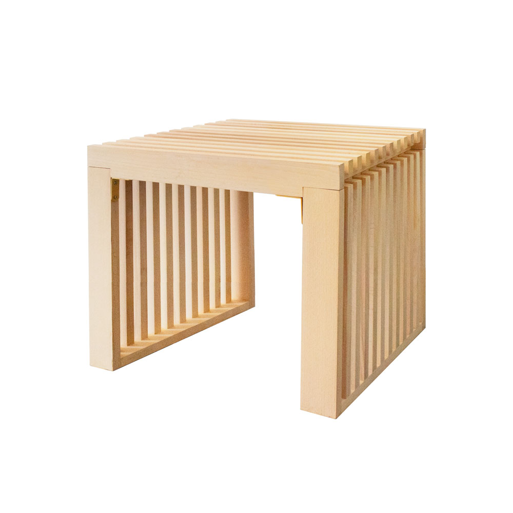 Banco de madera lora natural - 50 cm