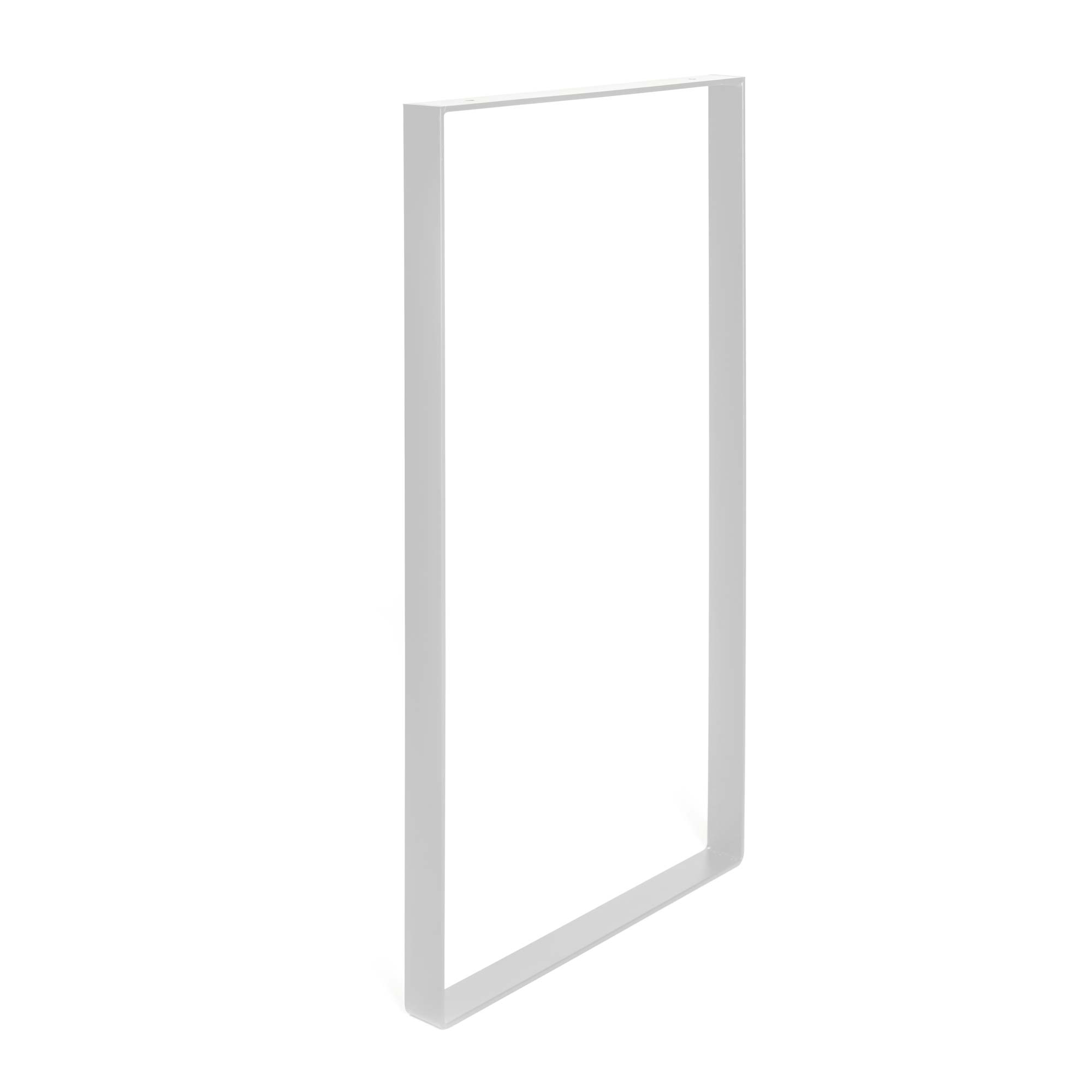 Pata de mesa rei 927 | 385x40x850 mm | blanco poro | 2 uds. | acero