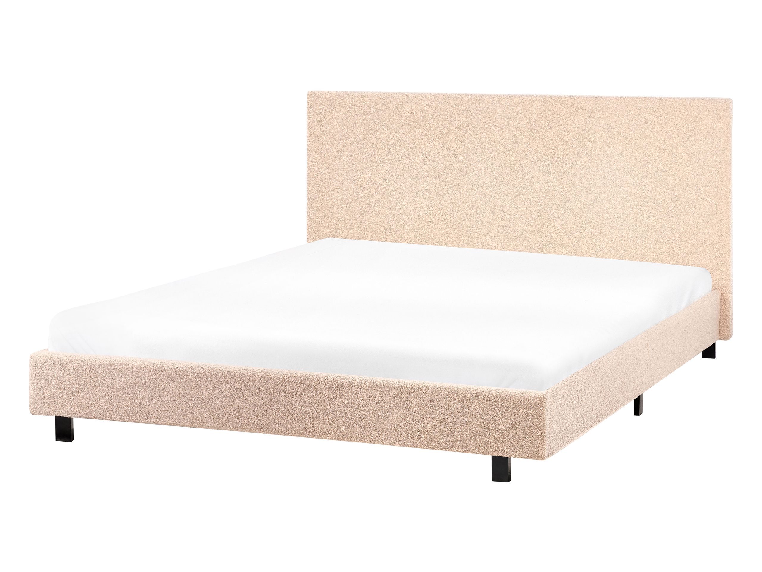Cama bouclé albi 140 x 200 cm beige