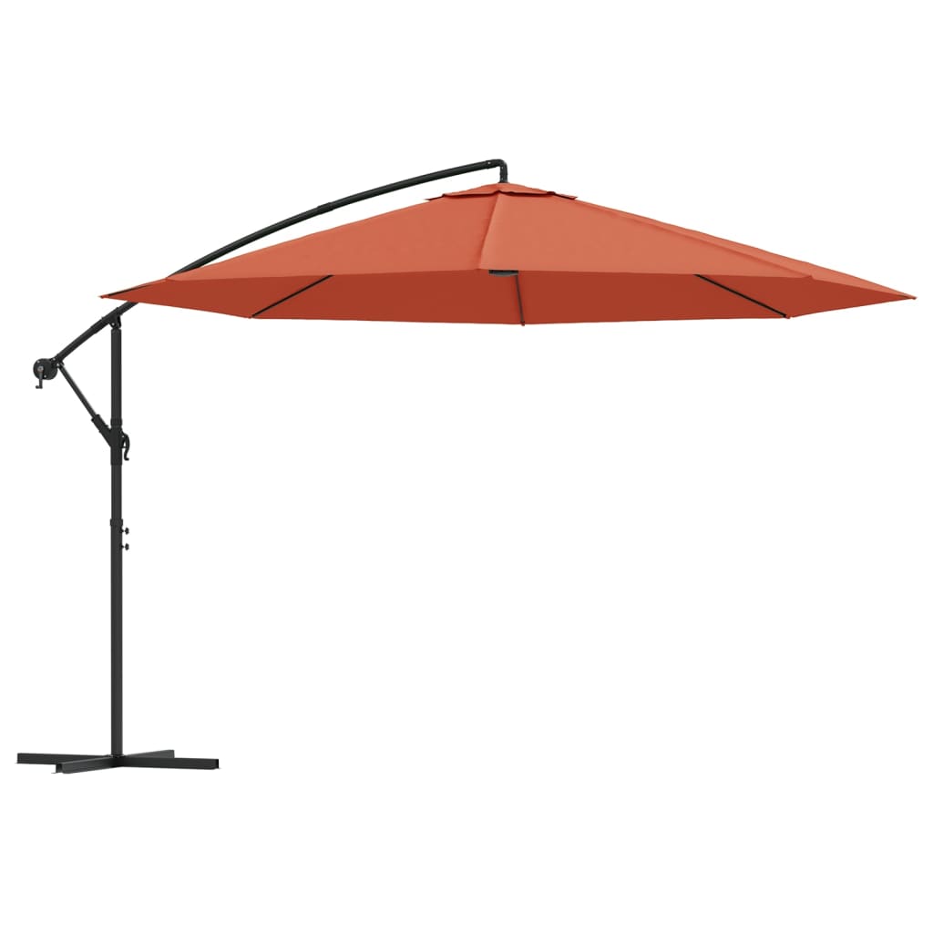 Sombrilla voladiza para muebles de jardín con mástil de