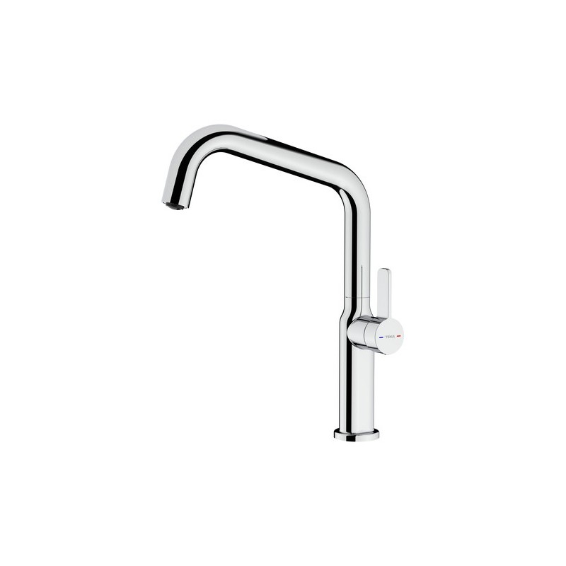 Grifo teka oval 914 cromo caño alto giratorio 360 aireador antical