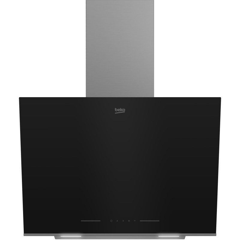 Campana decorativa beko bhca66641bbhs 60 cm cristal negro 720 m³/h