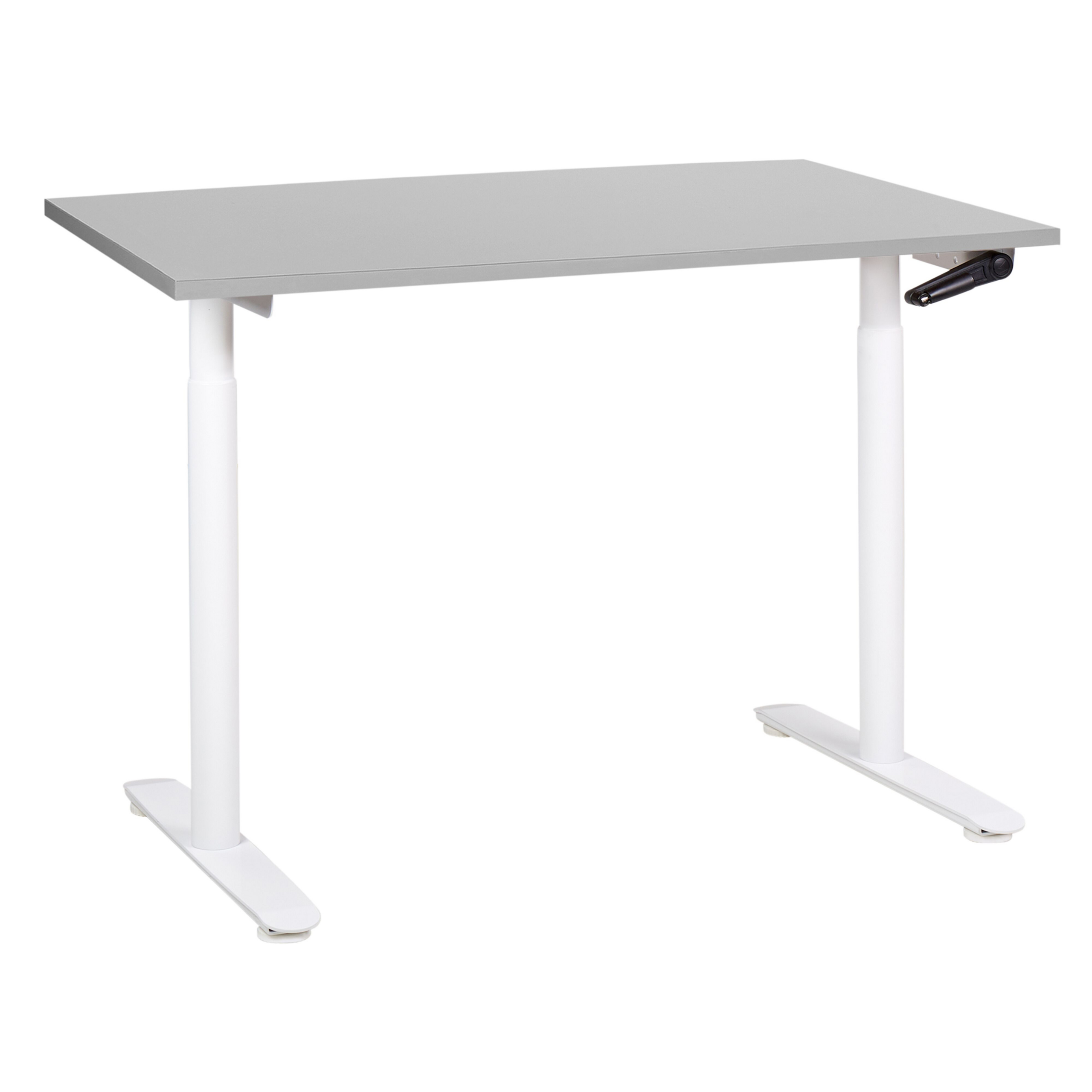 Escritorio de altura regulable manual destinas 120 cm 72 cm gris/blanco