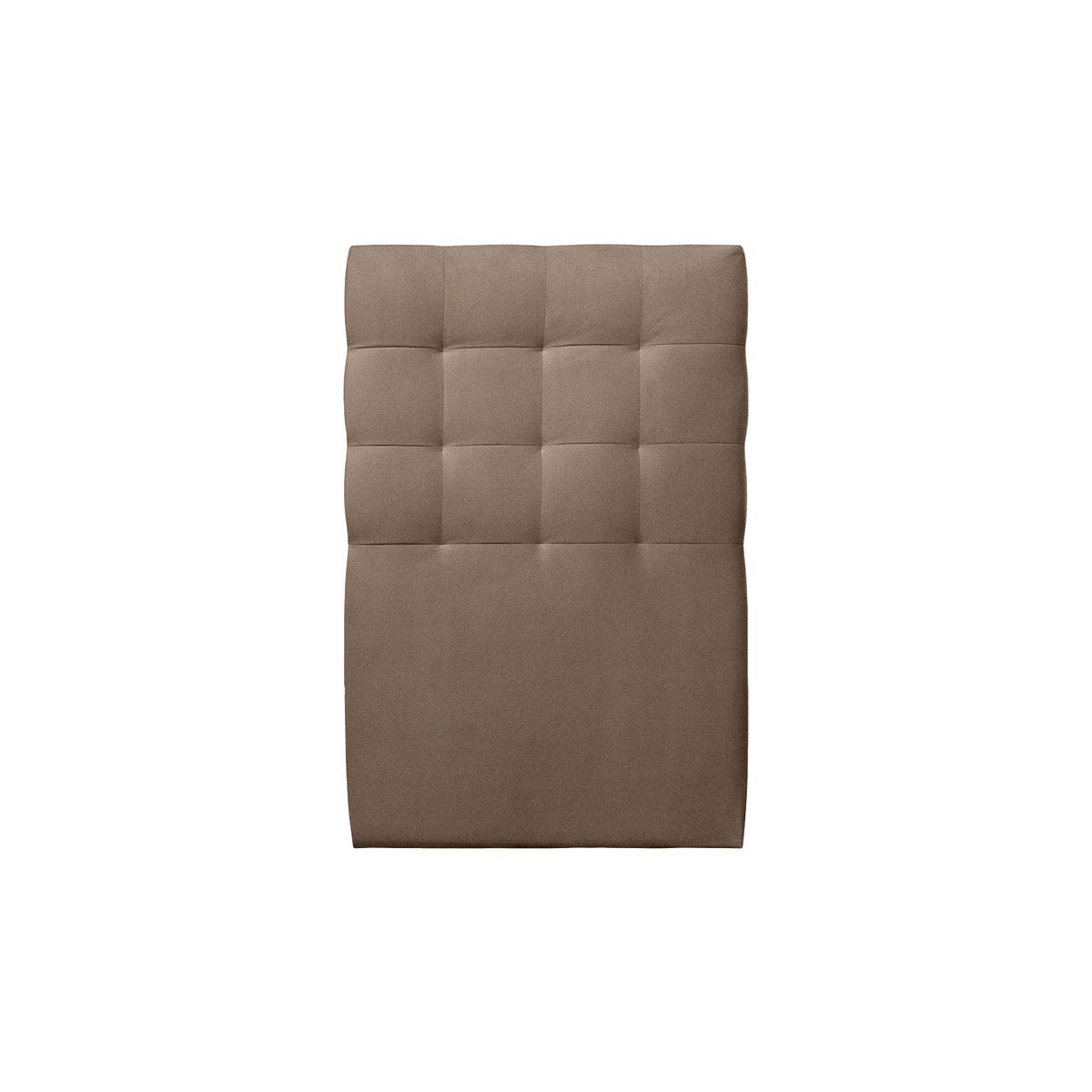 Cabecero acolchado 90 cm - tela terciopelo taupe - gris topo