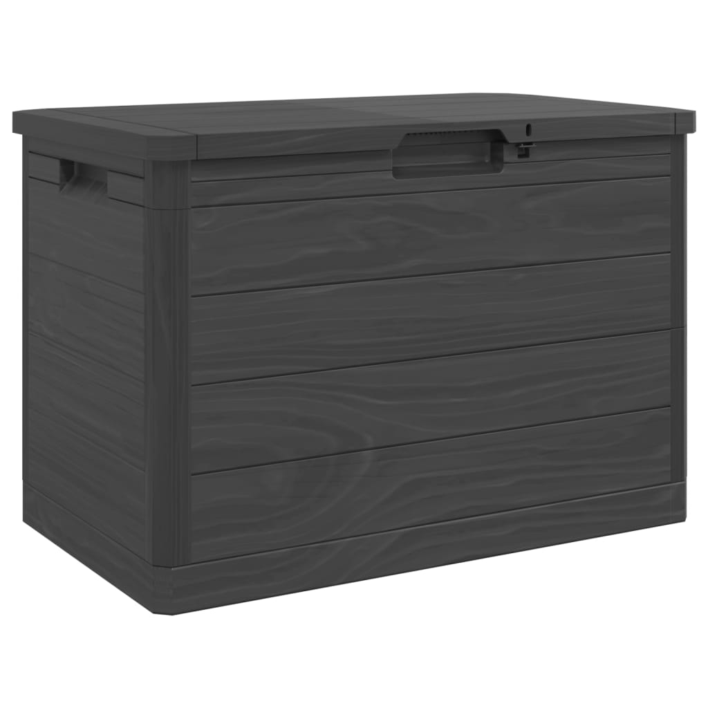 vidaXL baúl para cojines polipropileno gris antracita 77,5x44,5x53 cm