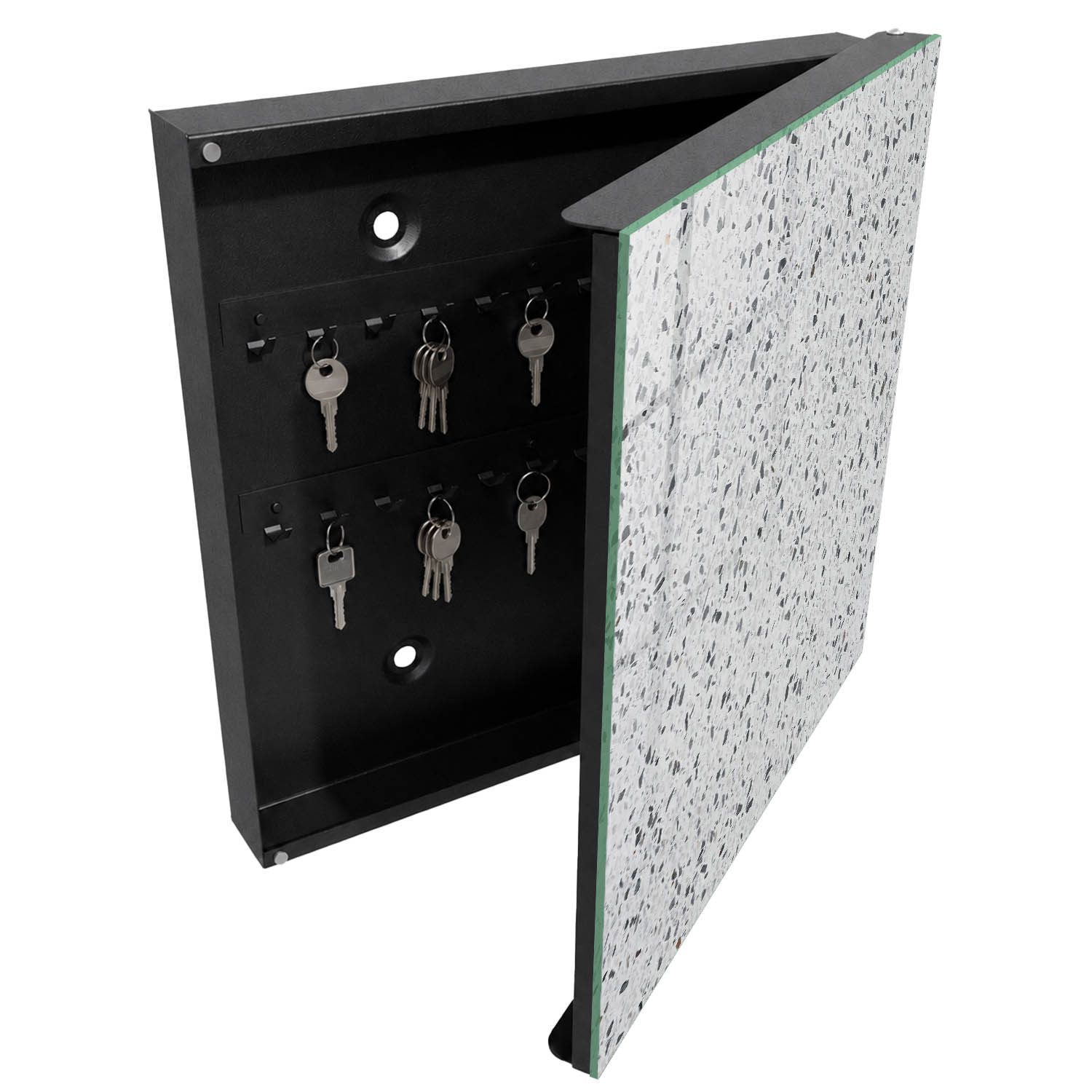 Caja guarda llaves decorativa 30x30x5, apertura derecha tulup