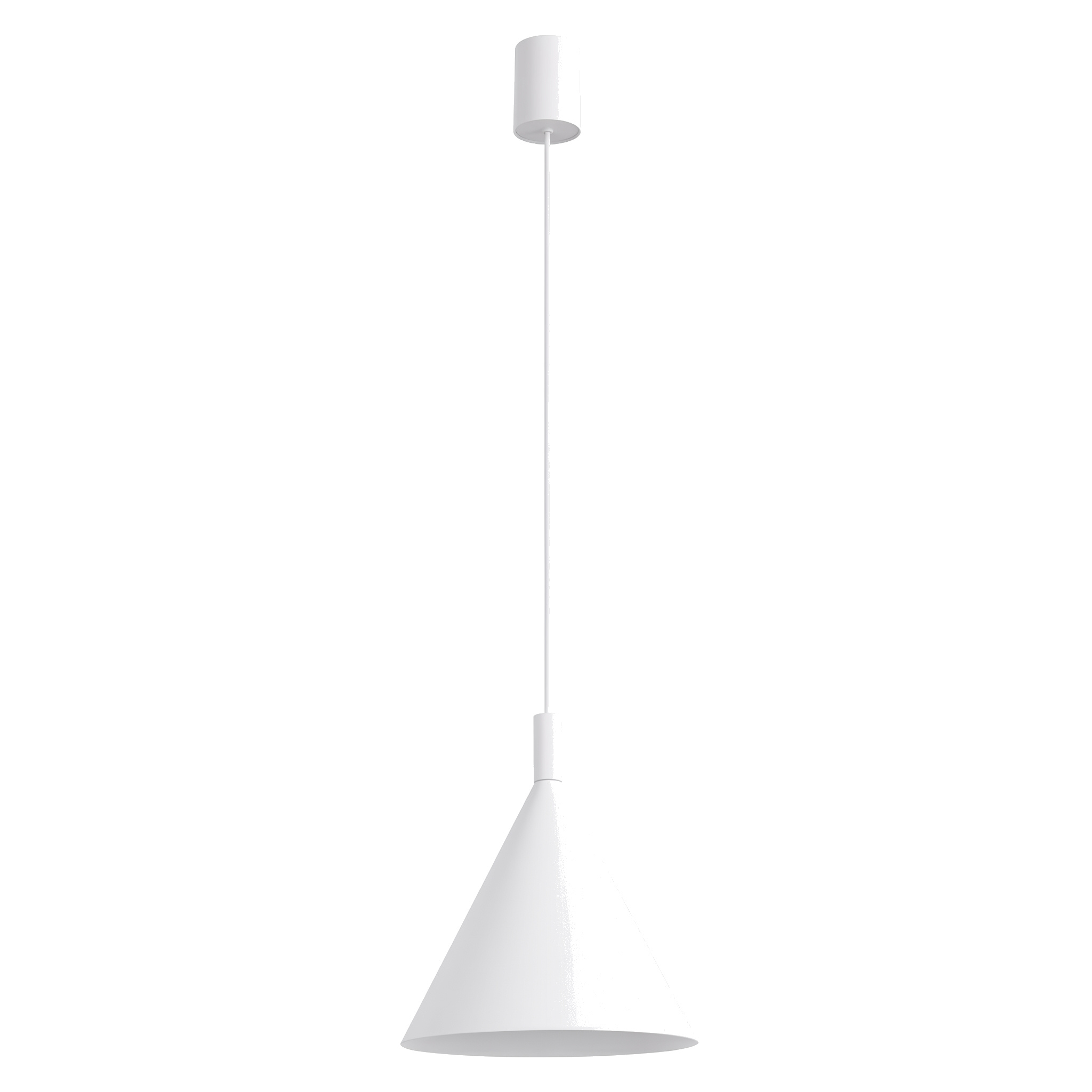 Lámparas colgantes nox 1 blanco acero 24.5x140x24.5cm