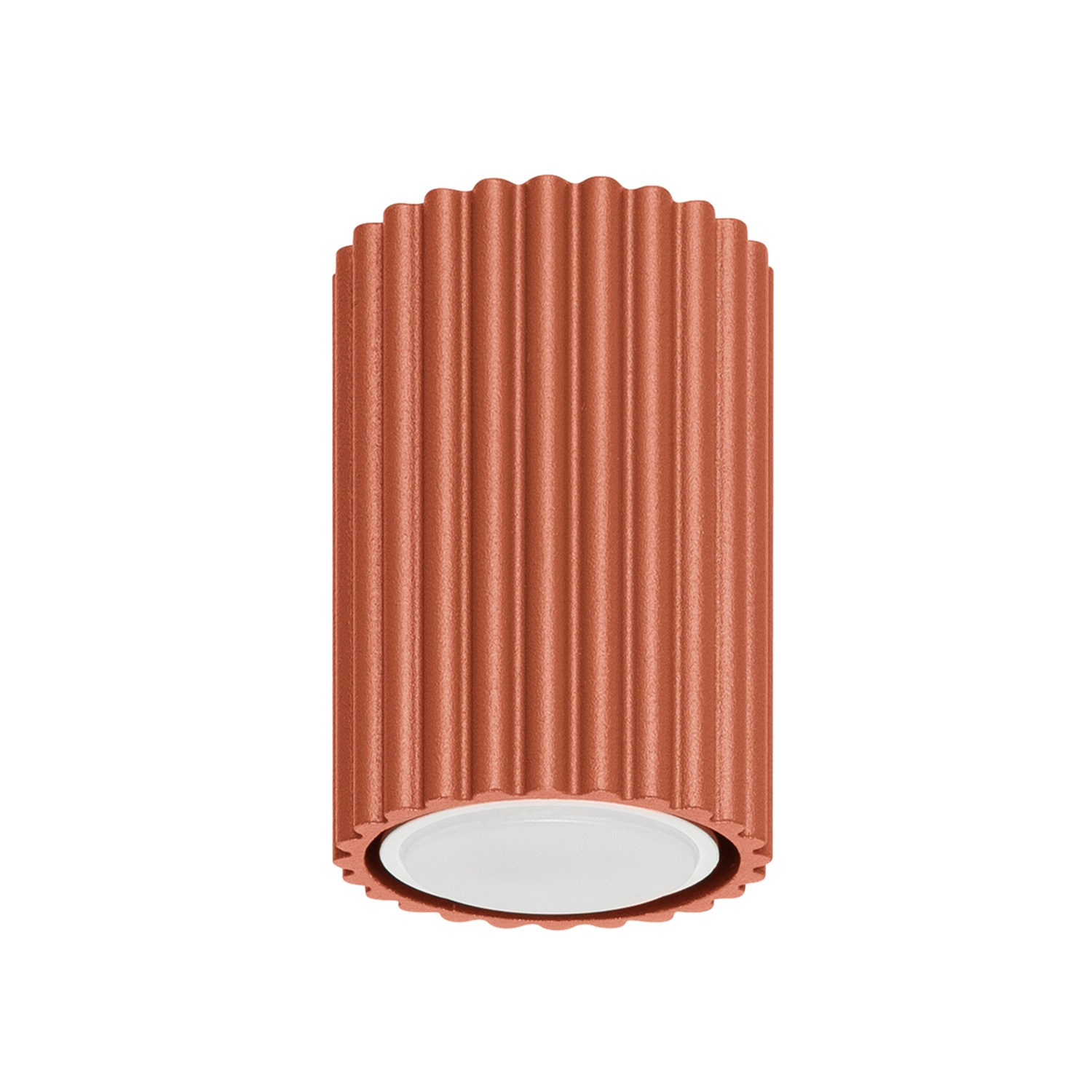 Lámpara de techo karbon 1 ocre rojo aluminio 6.5x10x6.5cm
