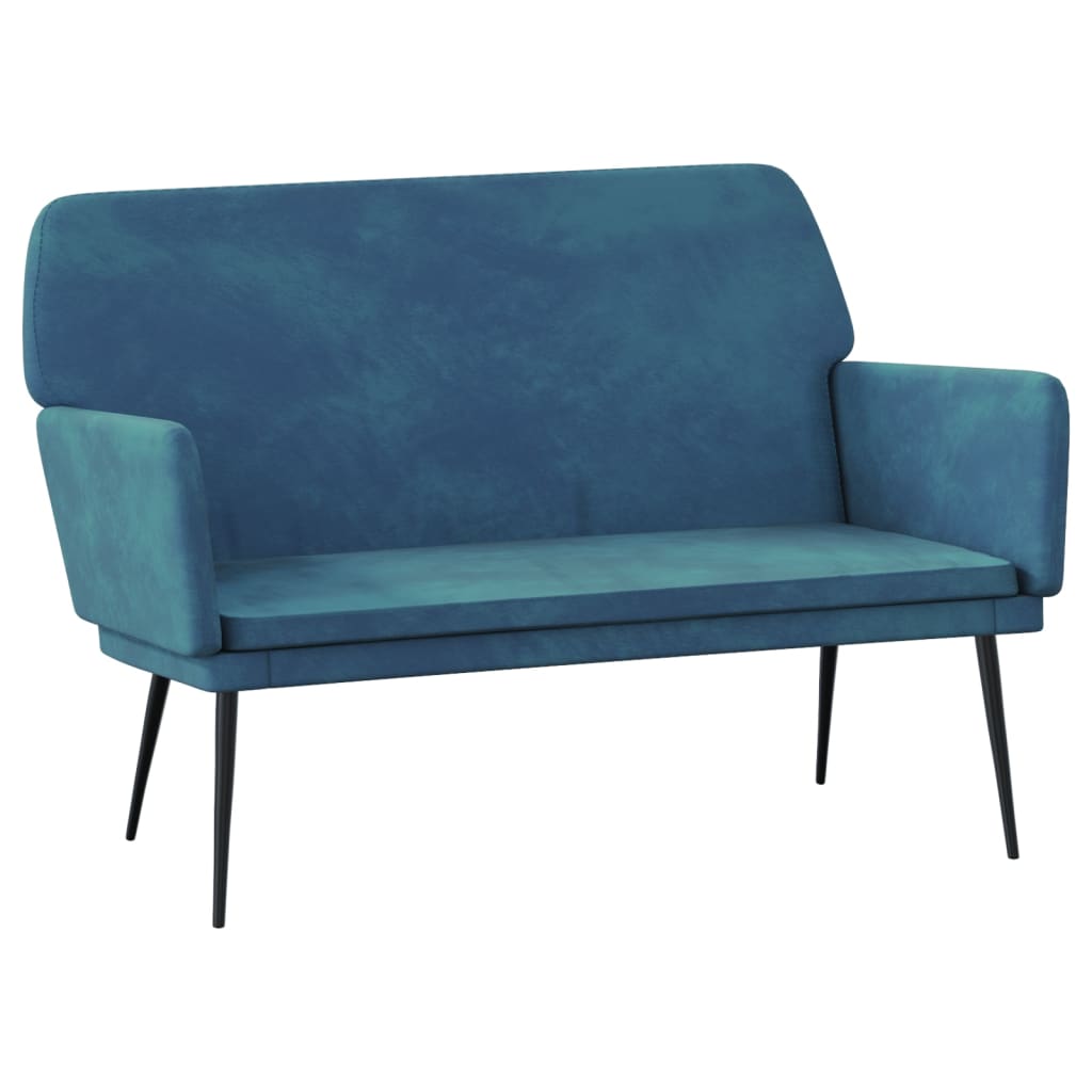 Banco/banqueta 108 x 79 x 79 cm terciopelo azul