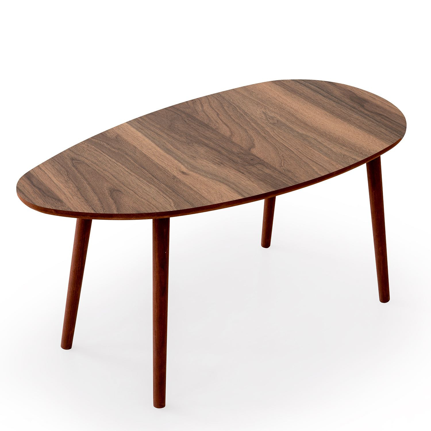 Mesa de centro de madera <<nora>> 100 x 50 x 45 cm - nogal
