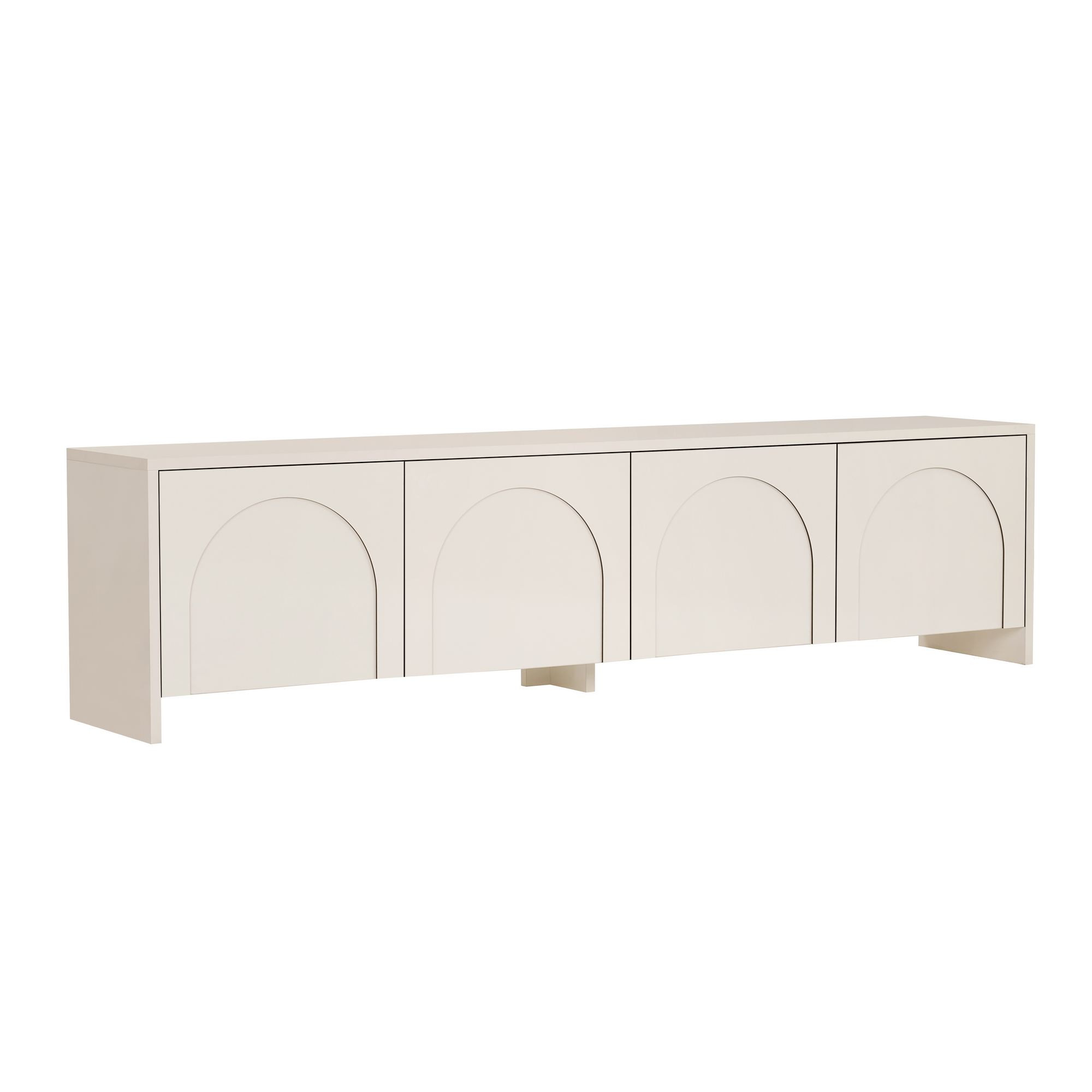 Mueble para la tele de madera <<aurelia>> - 180 x 32 x 45 cm - color crema