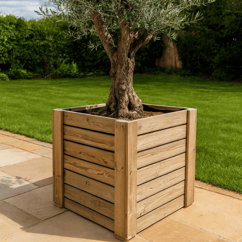 Macetero eko xxl vidahuerto para árboles y plantas grandes 120x120x120 cm.