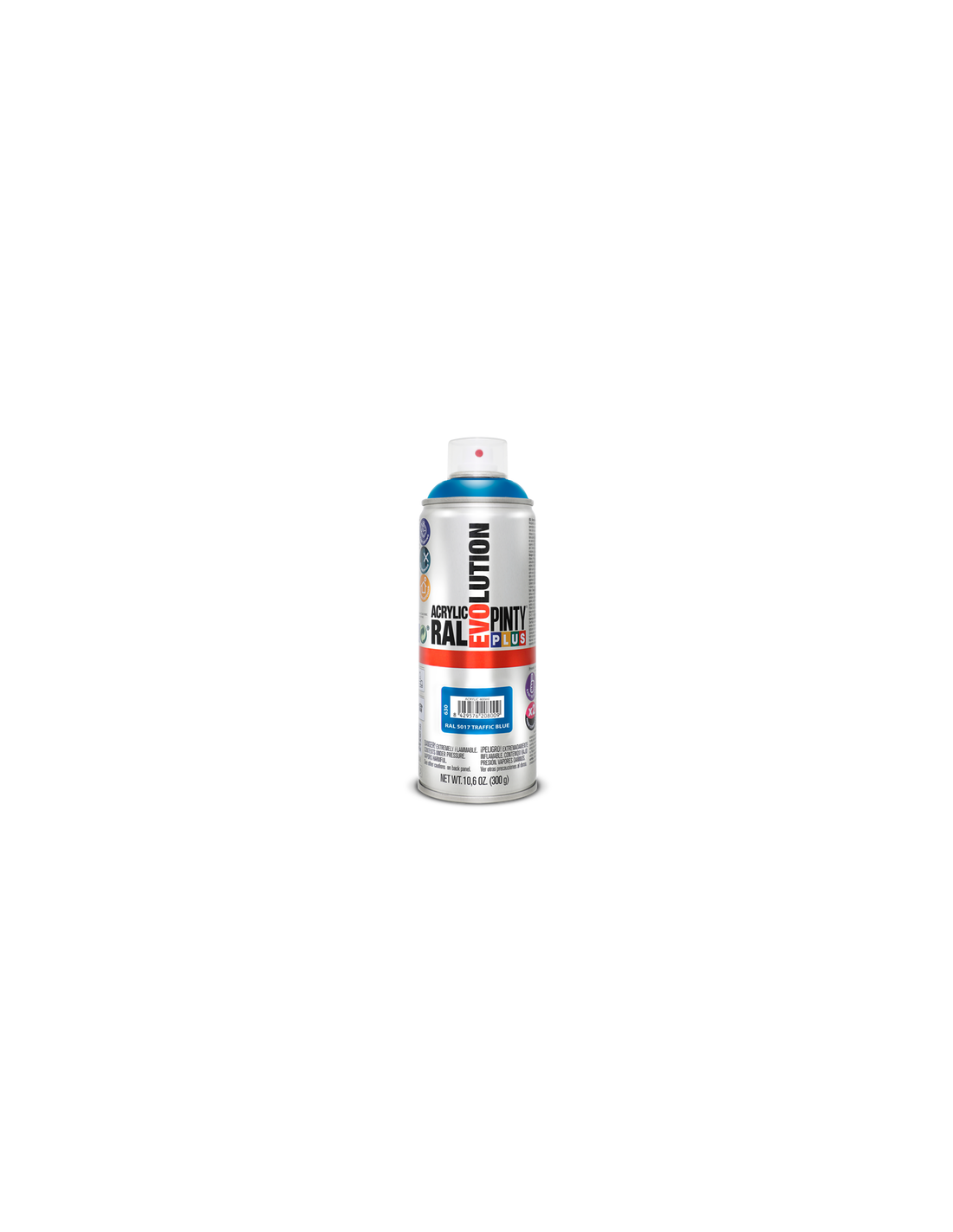 Spray acrilico brillante pintyplus ral 400 ml (ral 5017 azul tráfico)
