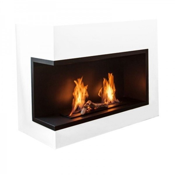 Nilla 1080 - chimenea de bioetanol de esquina. Apertura izquierda