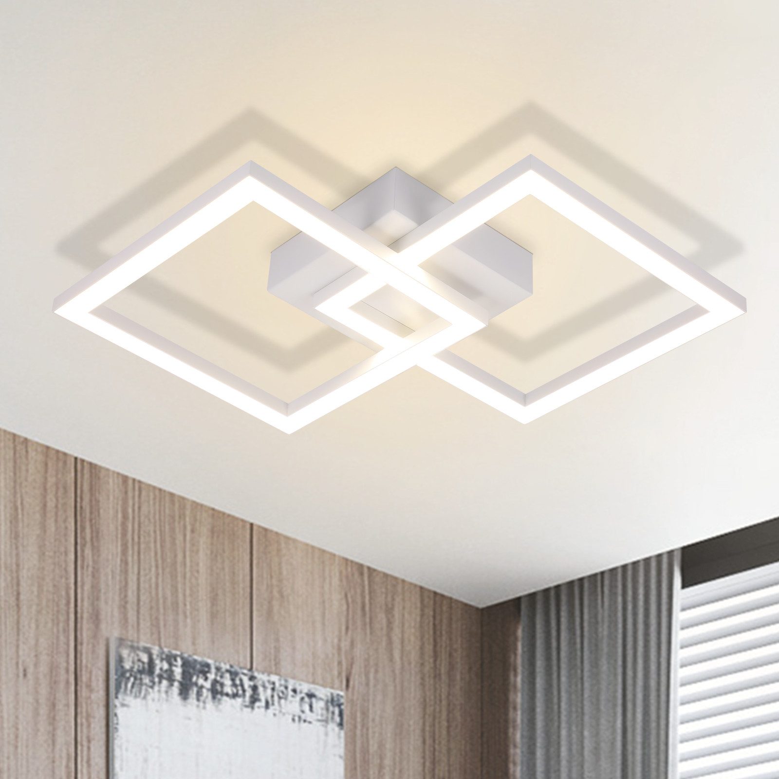 Nettlife plafon de techo LED blanca 29.5x6