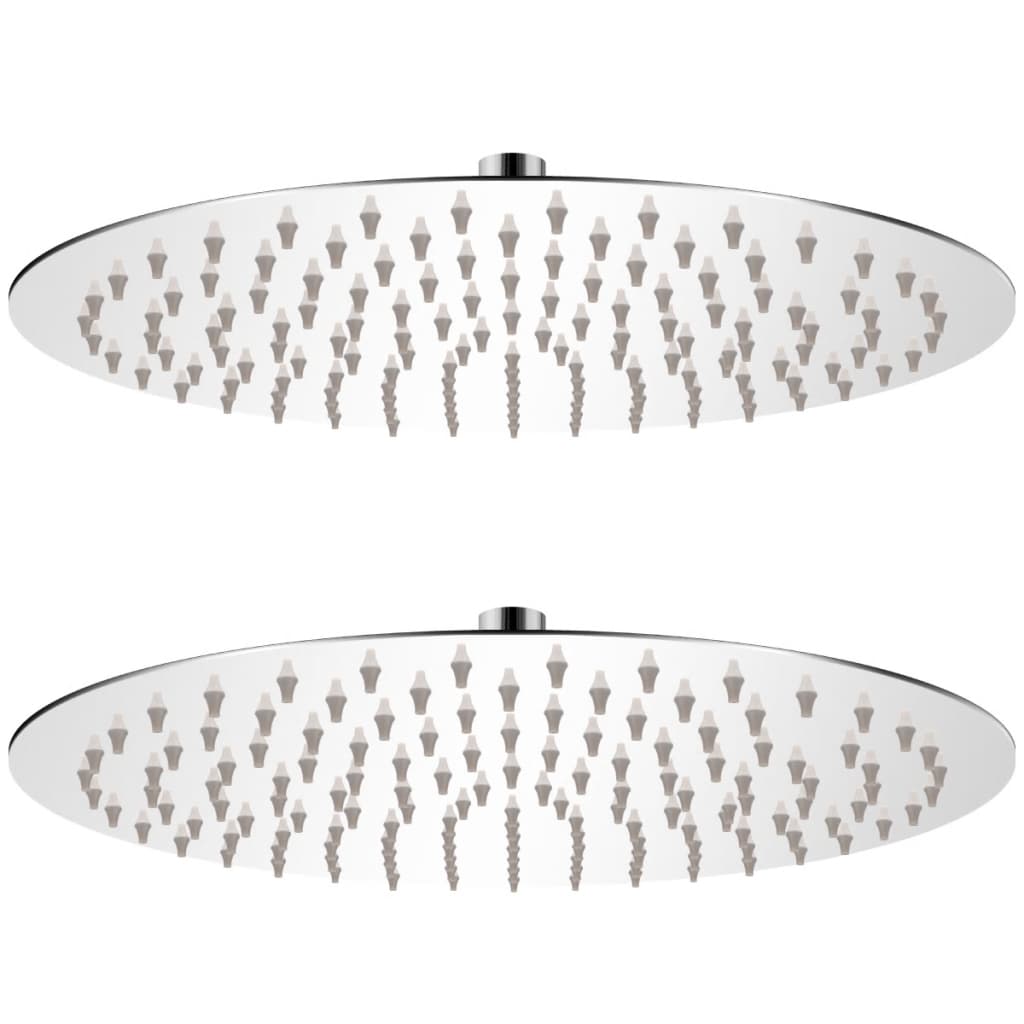 Cabezal de ducha efecto lluvia 2 pzs acero inoxidable ø 30 cm