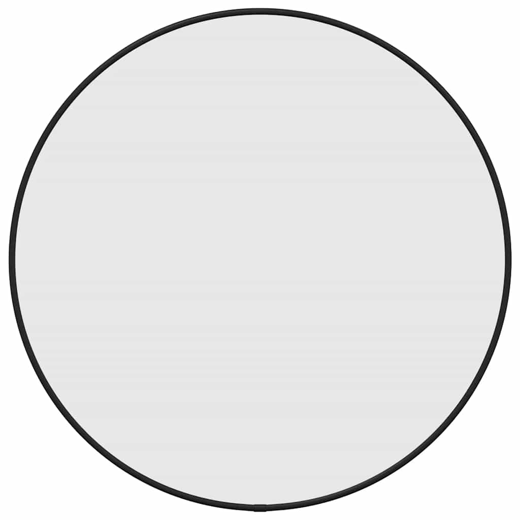 vidaXL espejo de pared redondo negro ø 50 cm