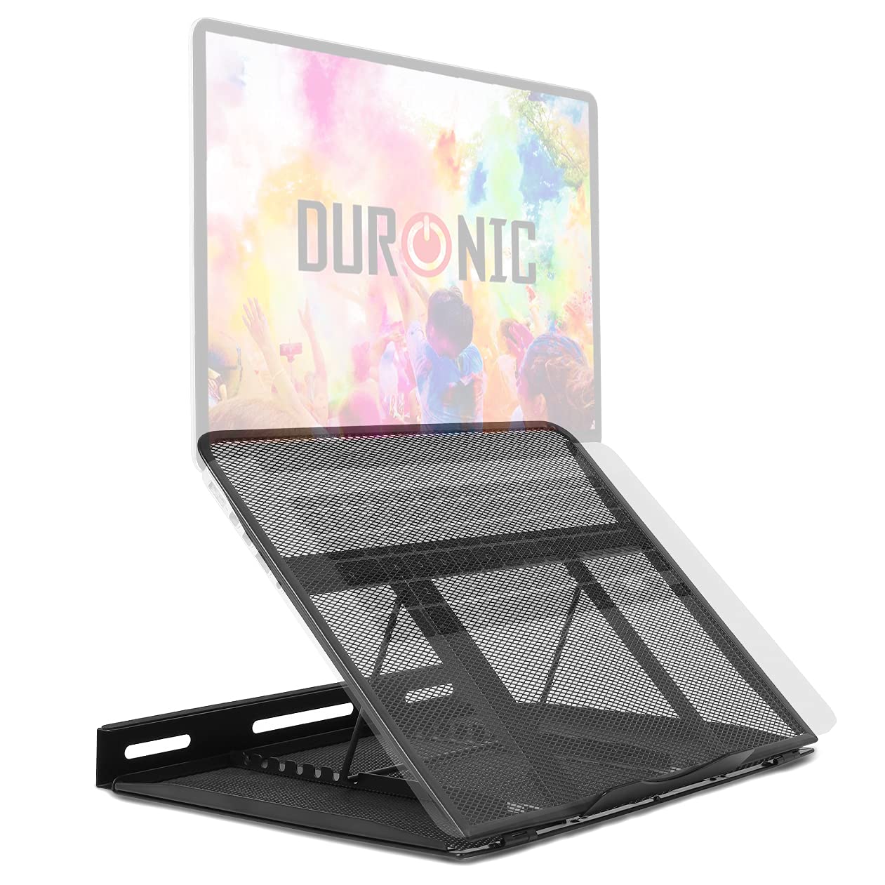 Duronic dm074 soporte portátil ajustable rejilla hasta 10kg - 6 posiciones