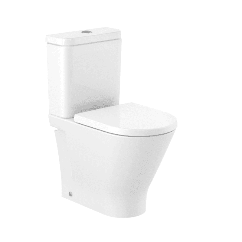 Roca inodoro gap round con asiento amortiguado y alimentación lateral