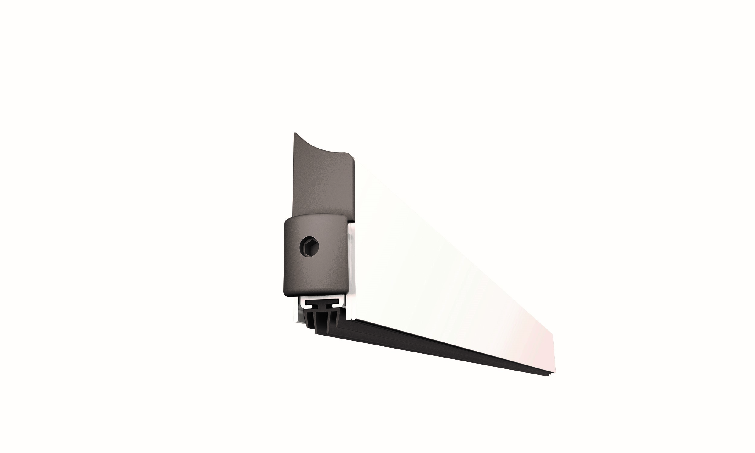 Burlete automatico sobreponer aplique 1030 mm blanco