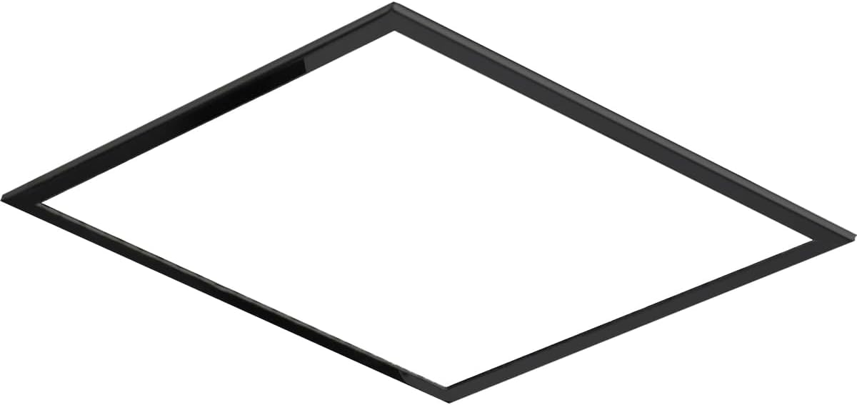 Imex - premarco de techo para rociador de ducha 30x30 cm negro