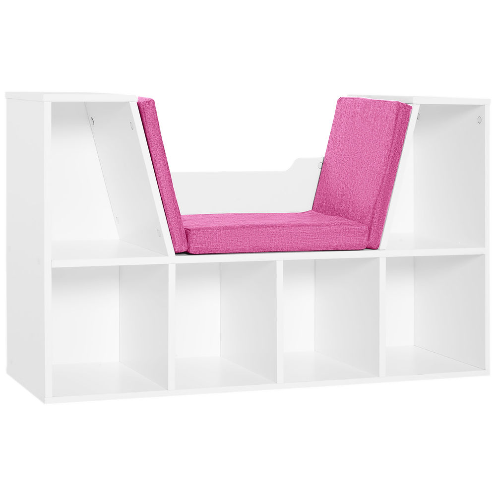 Librería 102x30x61 cm bicolor Homcom, oficina - muebles de oficina