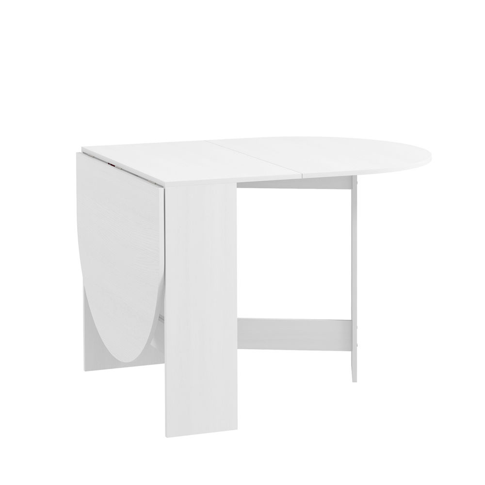 Mesa comedor plegable 163x80x75 cm color blanco Homcom, hogar - cocina
