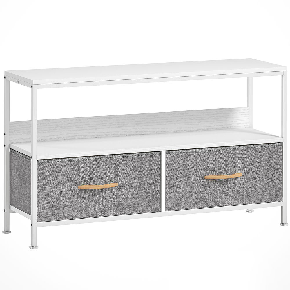 Mueble de tv 98x29x56 cm bicolor Homcom, hogar - muebles de salón
