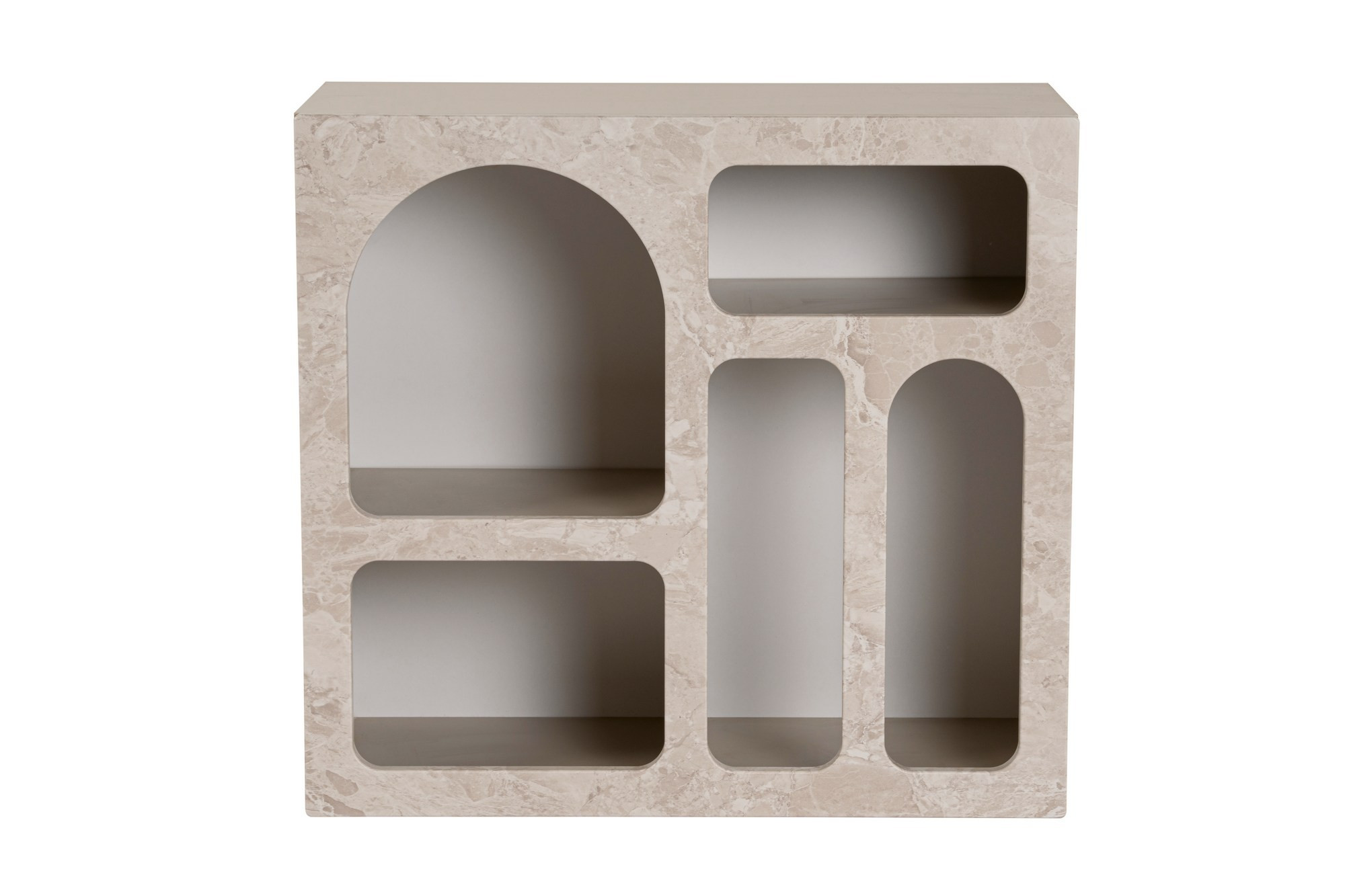 Aparador de madera <<lessa>> - 80 x 37 x 74 cm - travertino