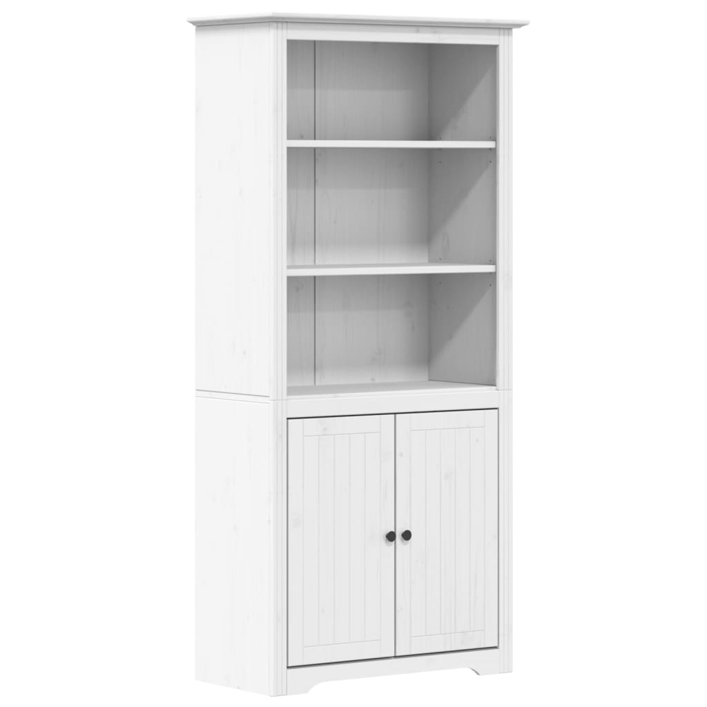 vidaXL librería bodo madera maciza de pino blanco 82x40x173 cm