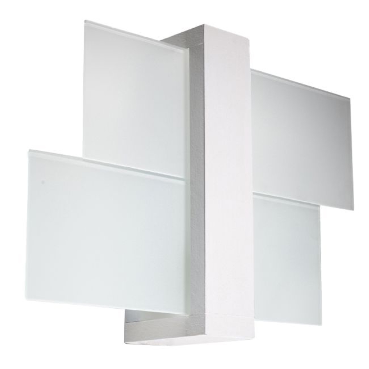 Lámpara de pared feniks 1 blanco madera/vidrio 43x30x12cm