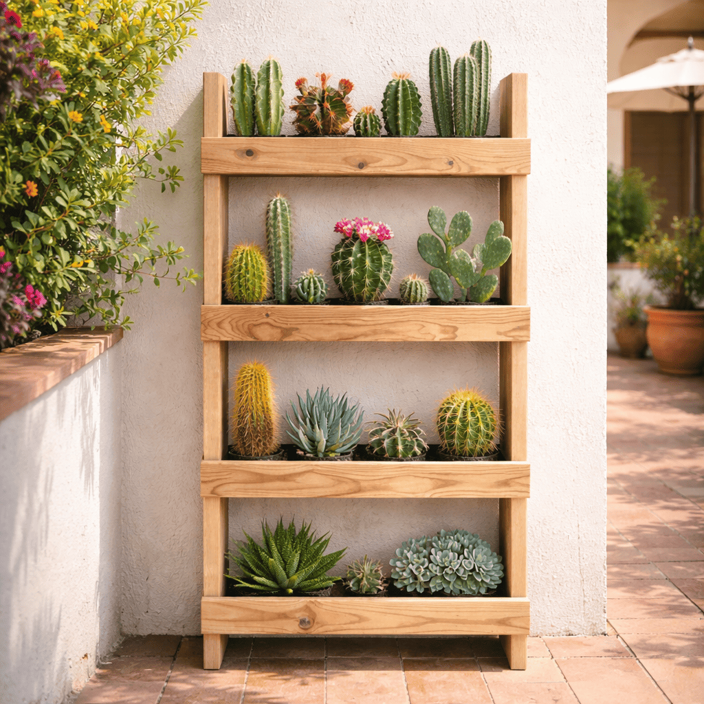 Huerto urbano vertical 4 jardineras 80x13x150 cm, vidahuerto