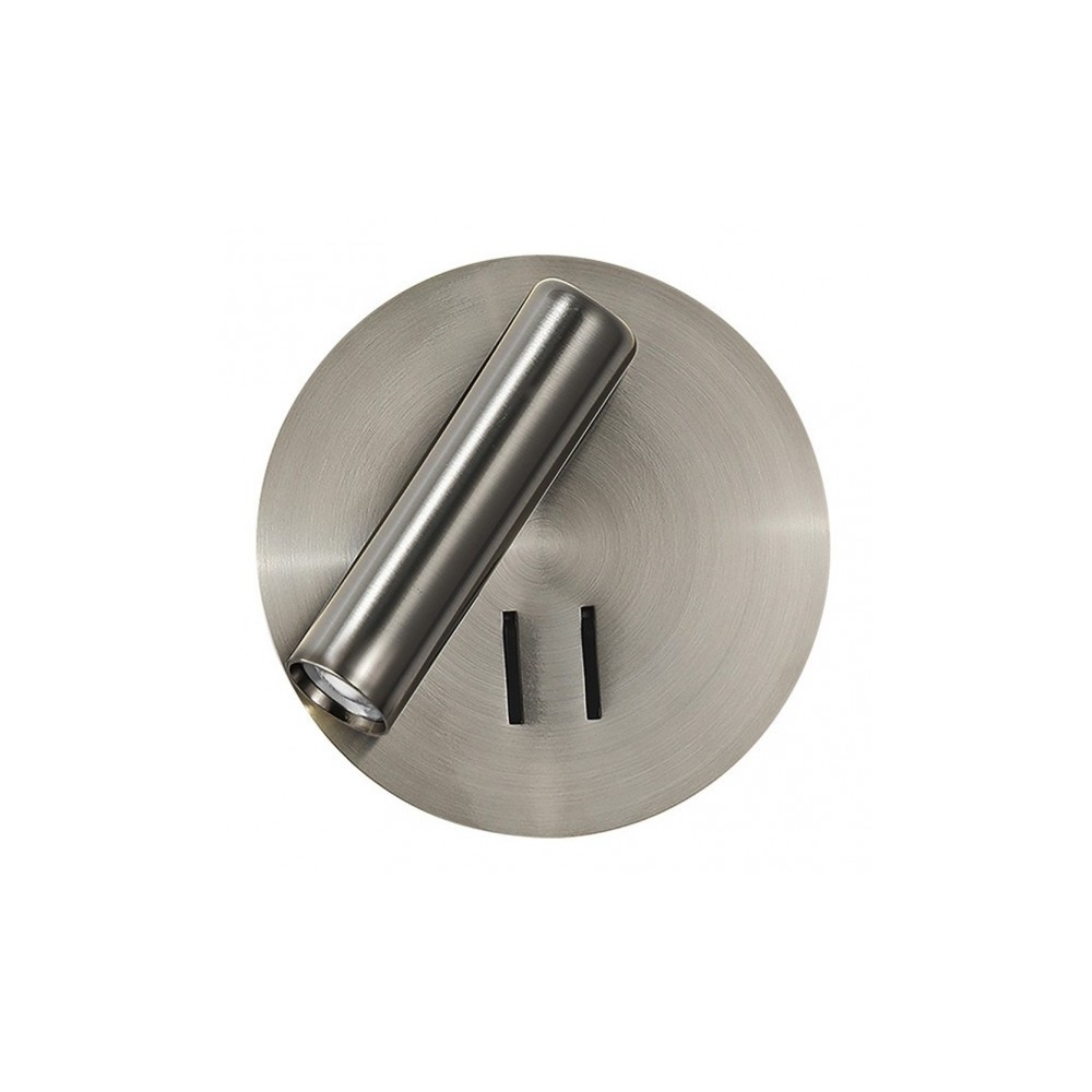 Fab 171462r03 | aplique 2+6w 4000k manet redondo niquel 130lm doble encend