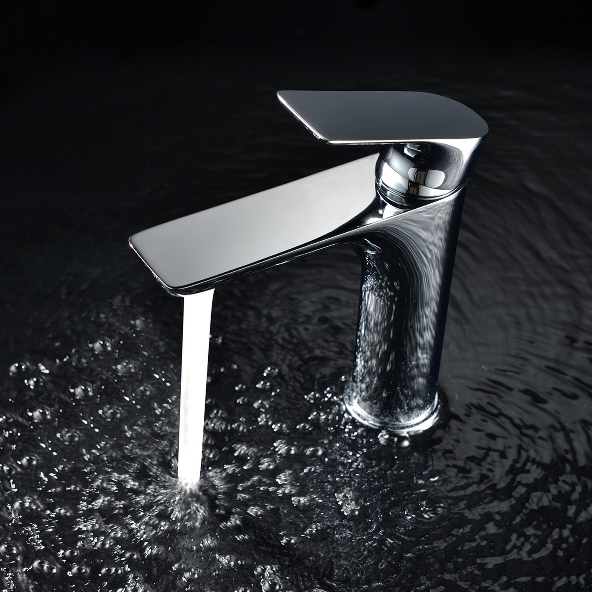 Imex - grifo monomando lavabo caño bajo cromado serie nassau