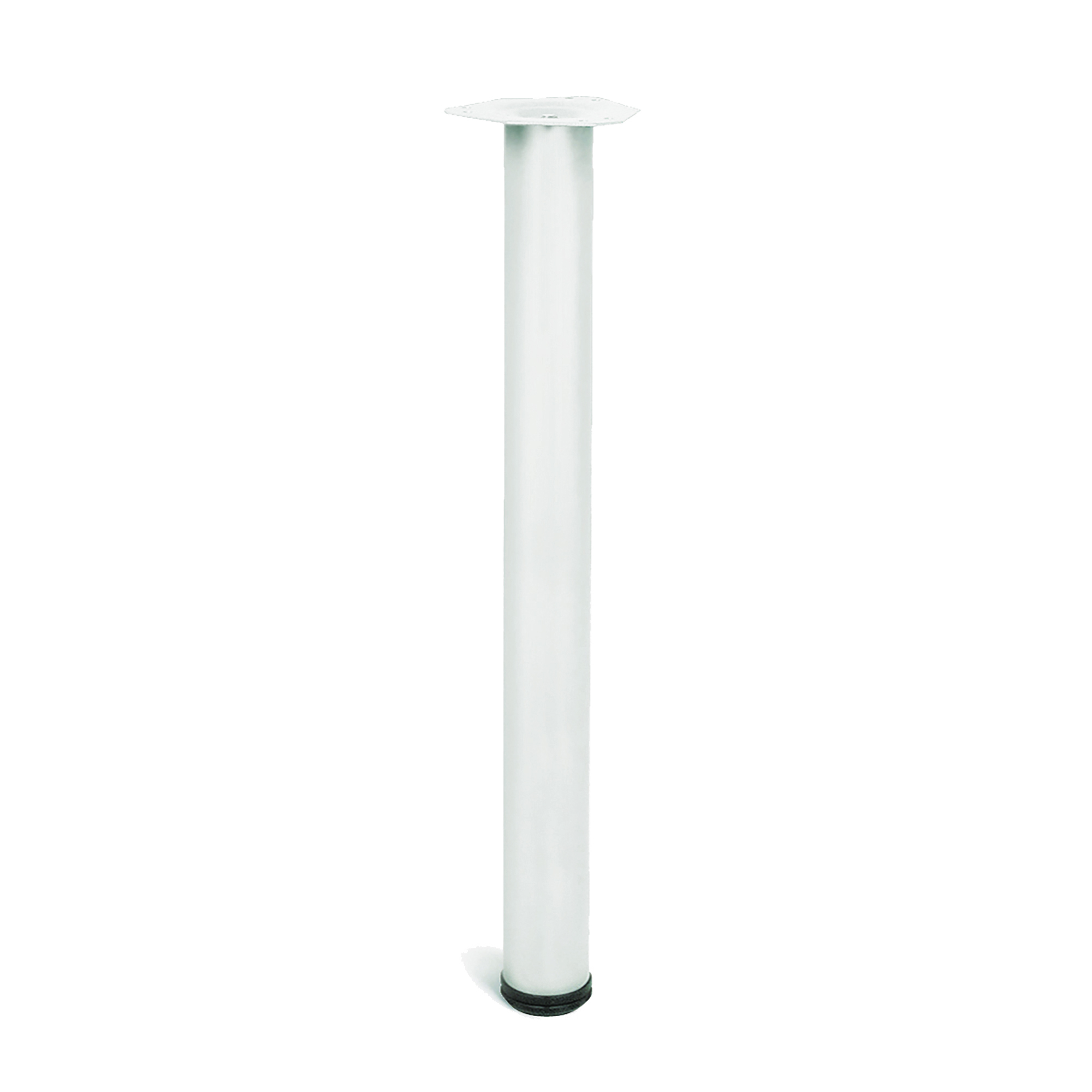 Pata de mesa rei 406p | 128x128x715 mm | blanco | acero