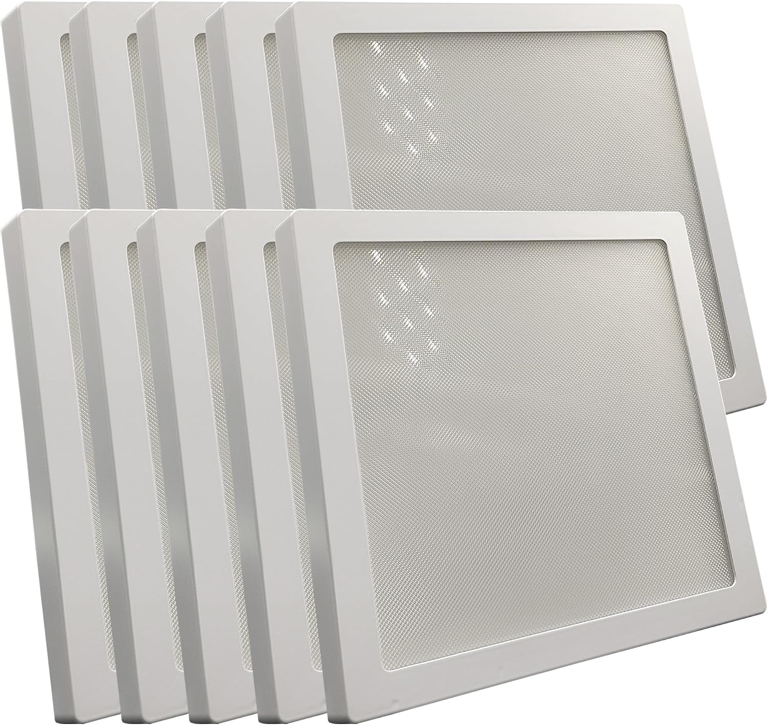 Pack x10 plafón LED cuadrado 30w (300w), 3600lm, luz seleccionable 4cct