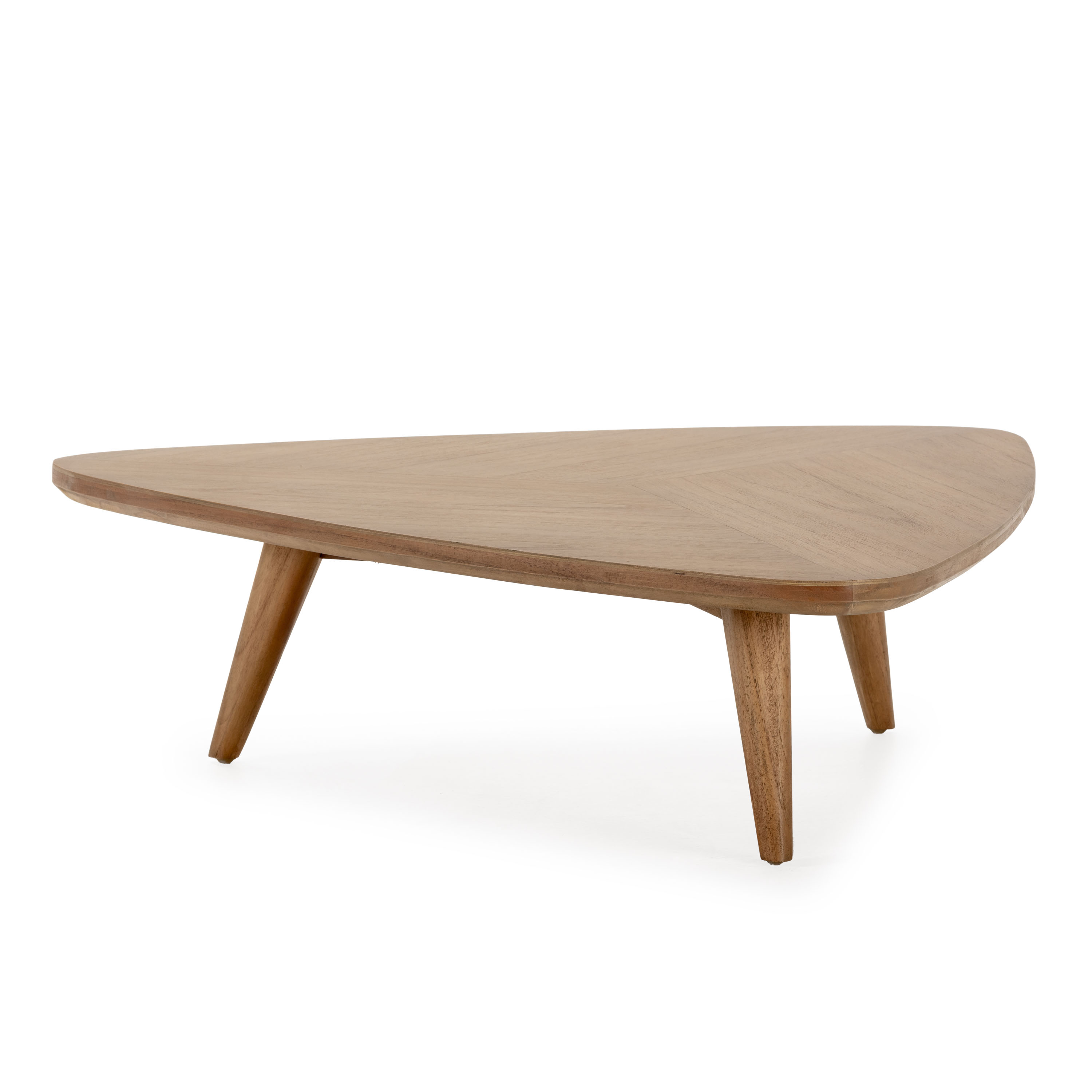 Mesa de centro 100x93x28 madera color marron miel