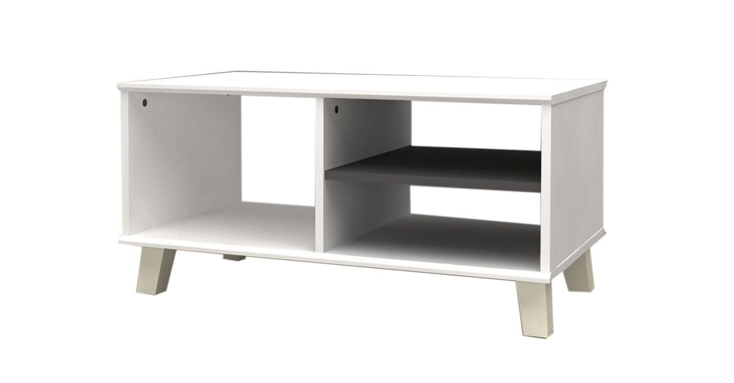 Mesa de centro dn, blanco 80x40 cm