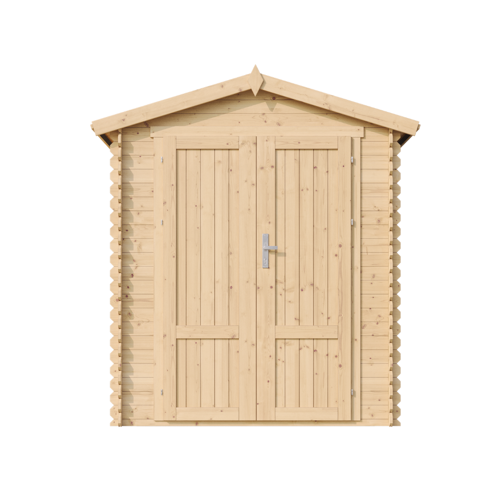 Timbela m367f1 caseta de jardín exterior de madera 1,98 m²