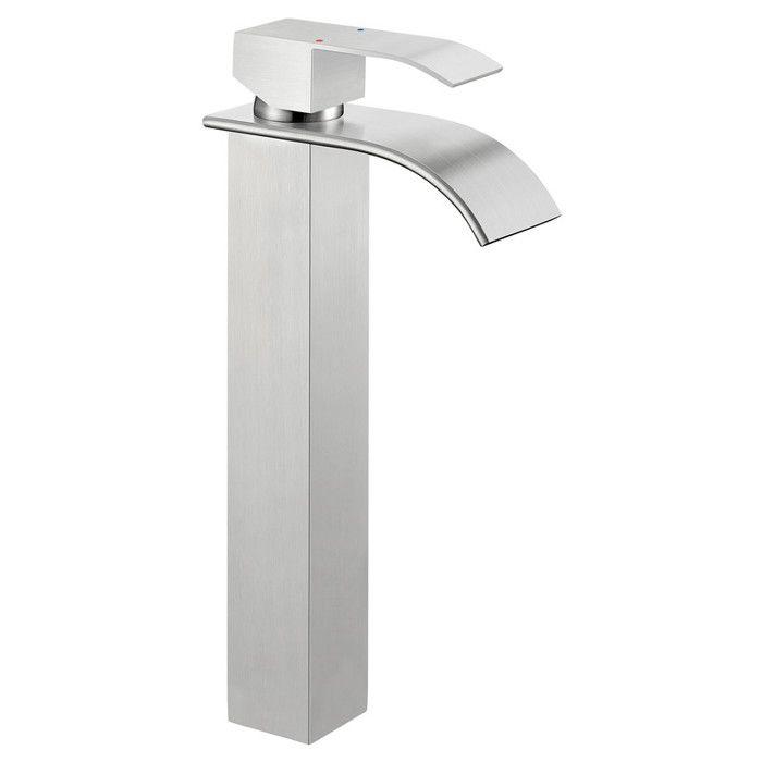 Grifo de lavabo cascada - cecipa max - acero inoxidable - cepillado - altur