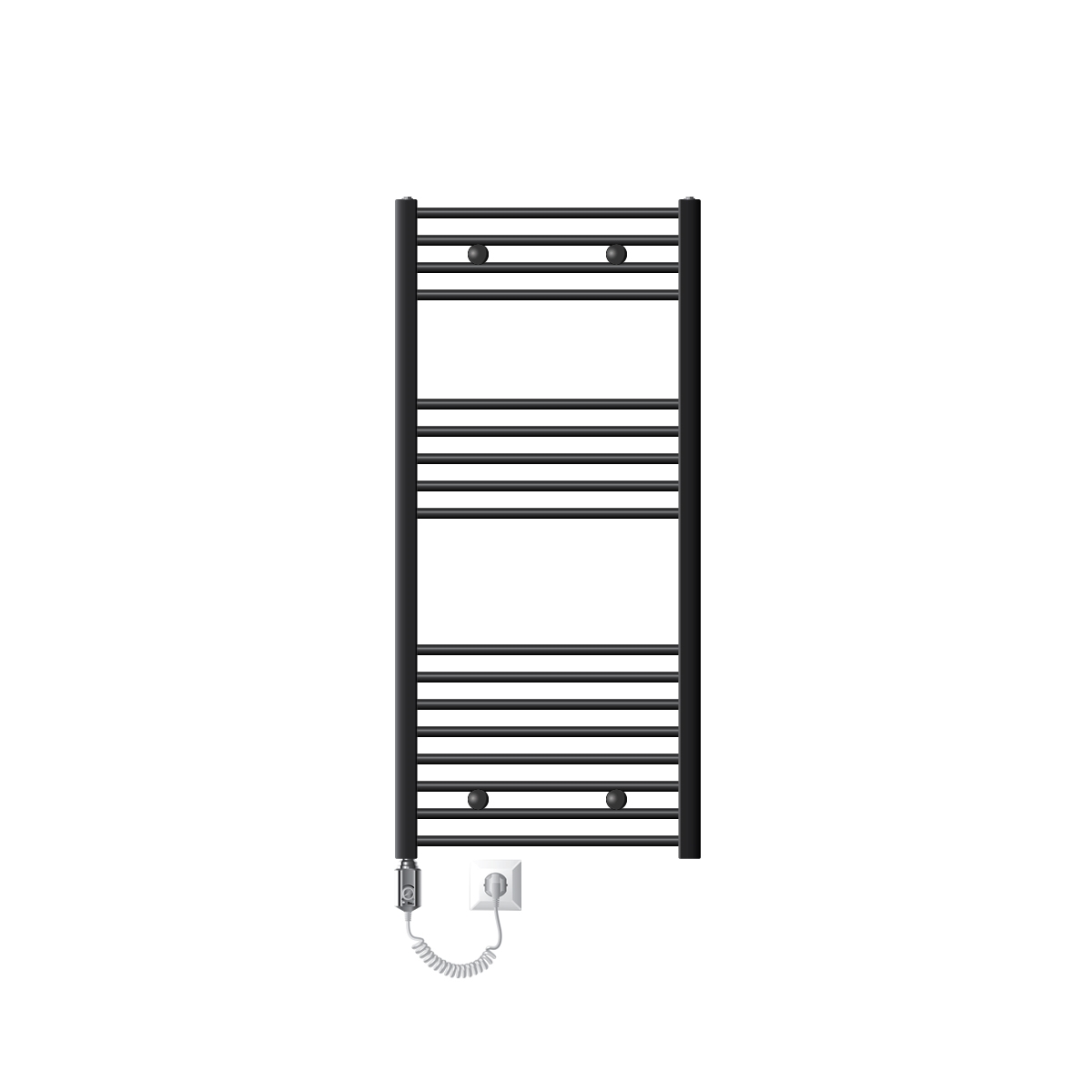 Radiador de baño eléctrico con resistencia 900w 600x1200 mm antracita