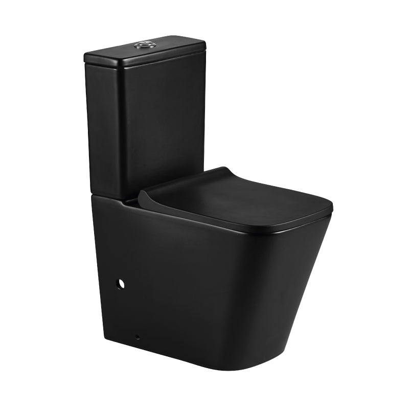 Inodoro cerámica cisterna baja orbis negro mate