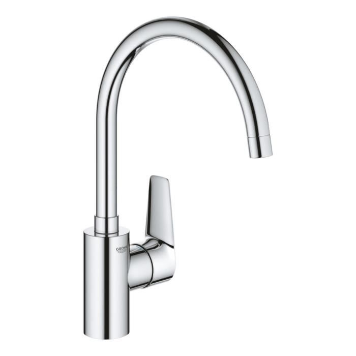 Grifo - grohe - bauedge - cromado - monomando - pico alto - ahorro de agua