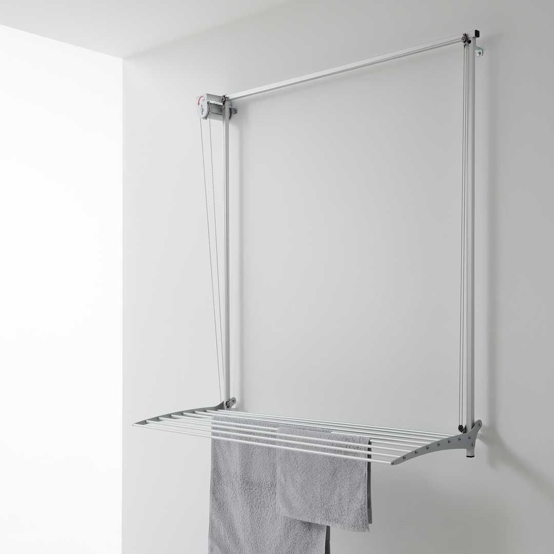 Tendedero de pared plegable, 108 cm foxydry wall gris