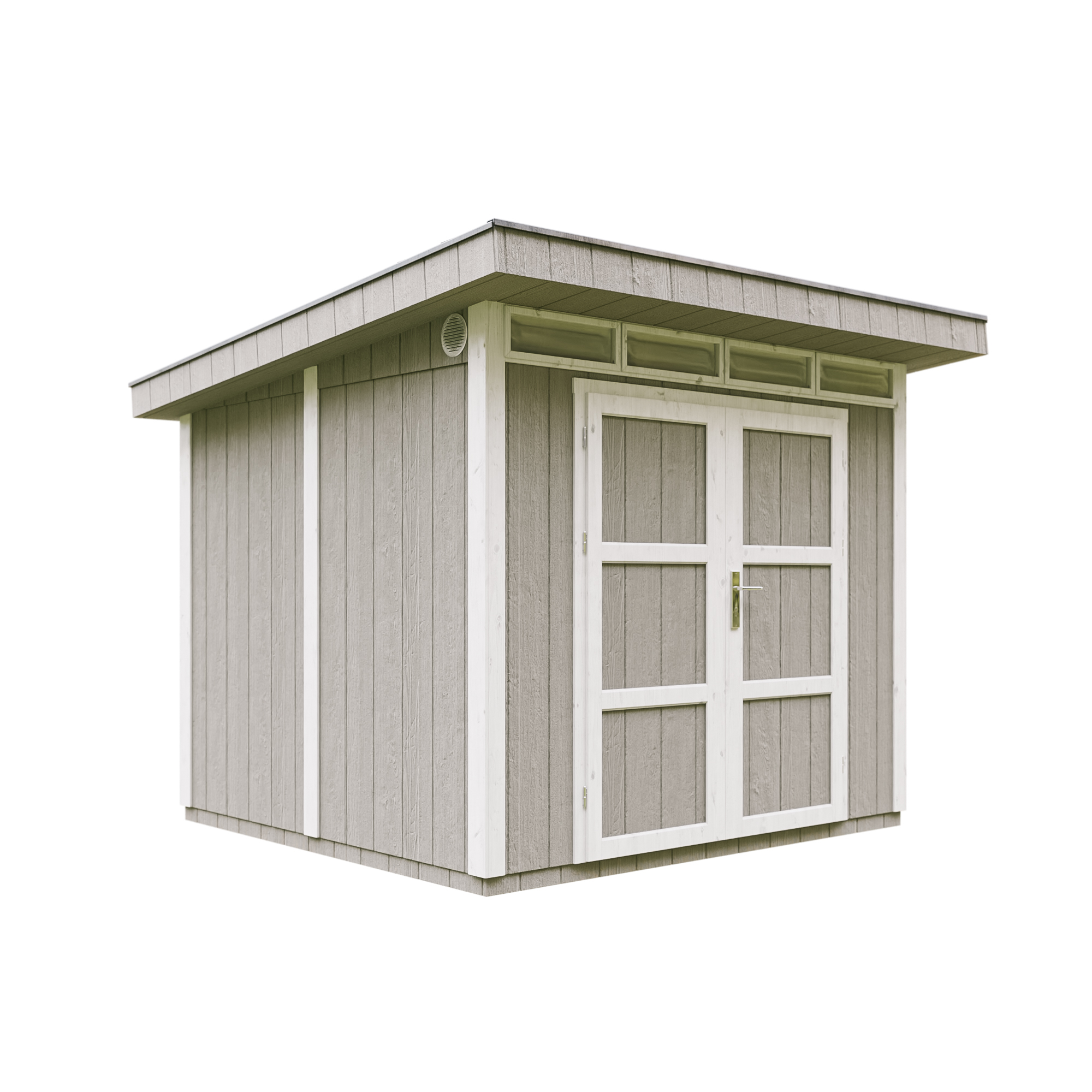 Caseta de jardín Timbela m903a-tundra grey, 5,9 m², premium, 279×293 cm