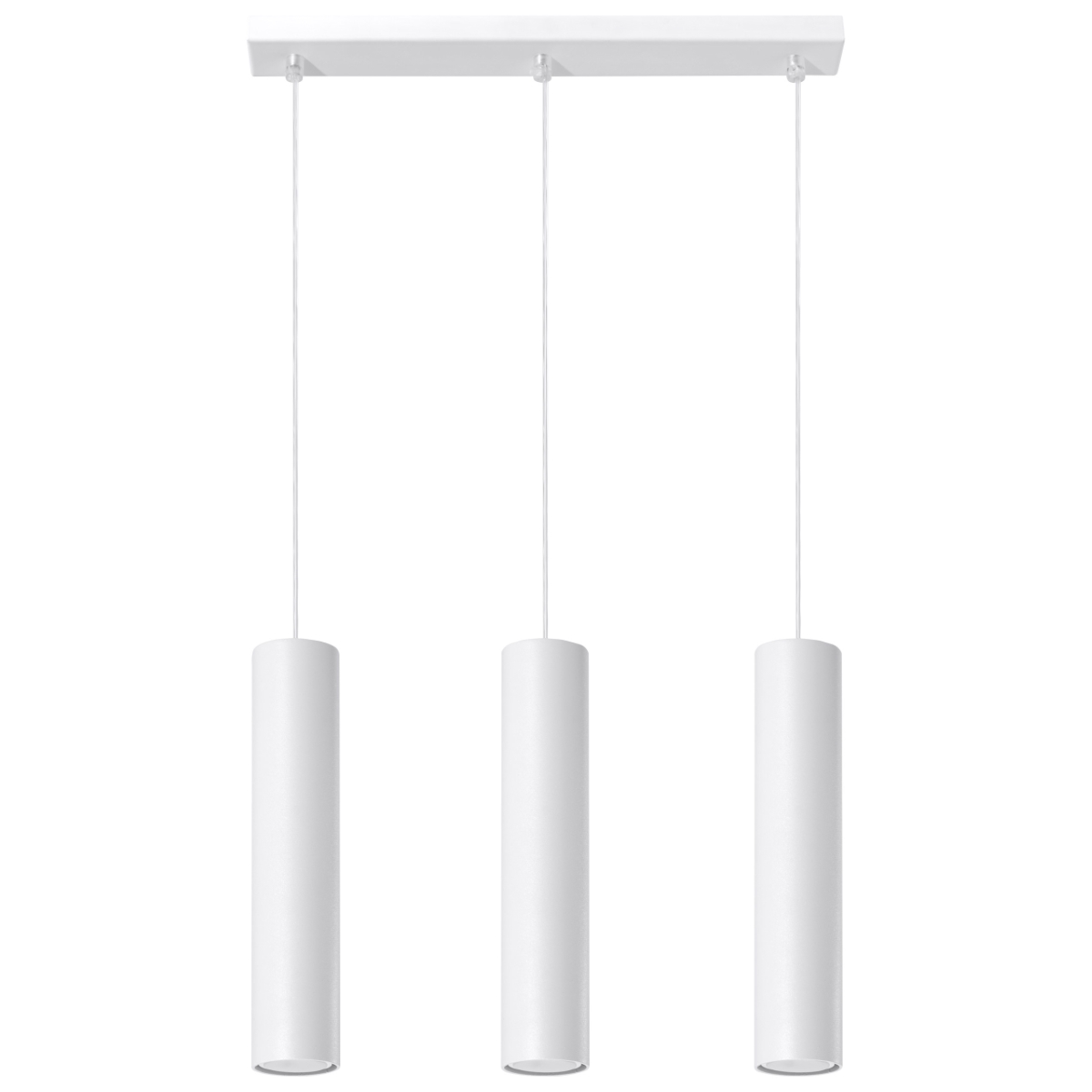 Lámpara coLGante lagos blanco acero 45x90x6cm