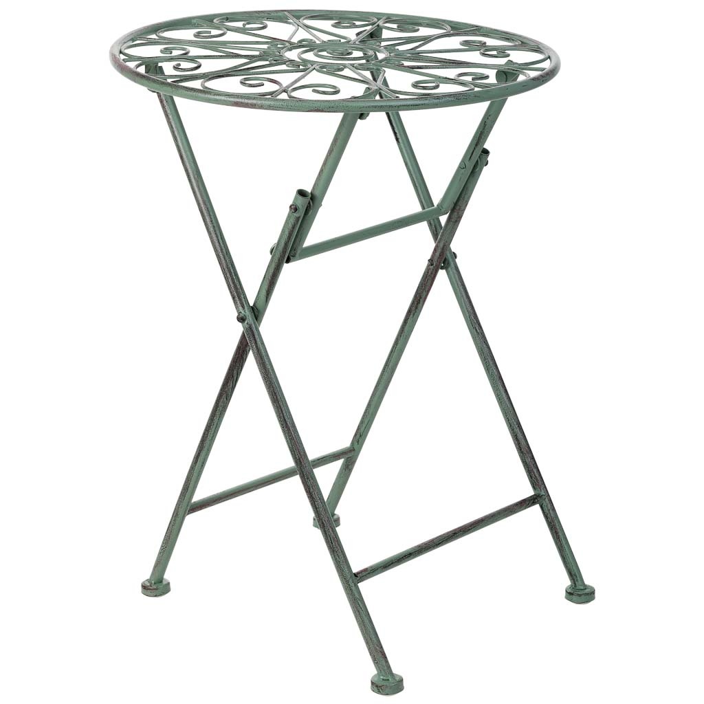 Soporte macetero de hierro forjado negro, 31x31x40h cm