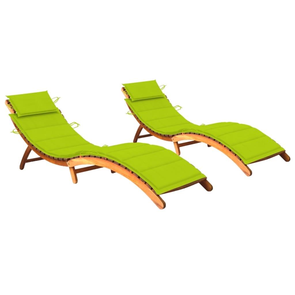 Conjunto de 2 tumbonas hamacas camas de jardín muebles