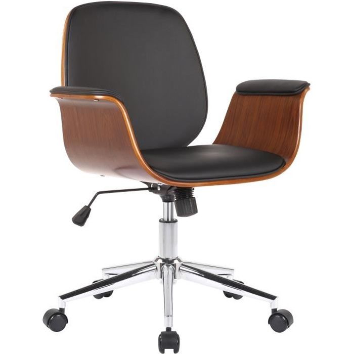 Silla oficina diseño - nogal negro - 1 ud.